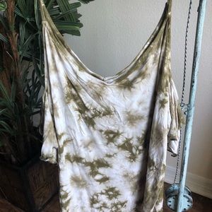 American Eagle tie dye of the shoulder top.